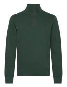 Sacker Rib Half Zip Tops Sweatshirts & Hoodies Sweatshirts Green GANT