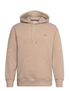 Reg Shield Hoodie Tops Sweatshirts & Hoodies Hoodies Beige GANT