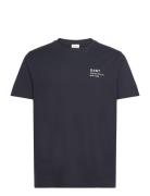 Small Graphic Ss T-Shirt Tops T-Kortærmet Skjorte Navy GANT