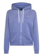 Fleece Full-Zip Hoodie Tops Sweatshirts & Hoodies Hoodies Blue Polo Ra...