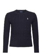 Cable-Knit Cotton Sweater Tops Knitwear Pullovers Navy Ralph Lauren Ki...