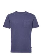 Outwashed Pocket Tee Tops T-Kortærmet Skjorte Blue Sebago