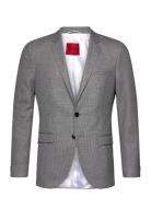 Arti224J Suits & Blazers Blazers Single Breasted Blazers Grey HUGO