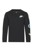 Ls-L/S Tee Tops T-shirts Long-sleeved T-Skjorte Black Nike