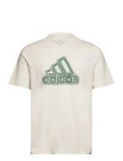 M Growth Bos T Sport T-Kortærmet Skjorte Beige Adidas Sportswear