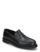 Kope_Mocc_Lt Loafers Flade Sko Black BOSS