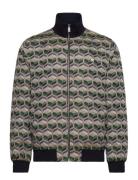 Jacquard Tracksuit Jacket Tops Sweatshirts & Hoodies Sweatshirts Khaki...