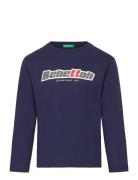 T-Shirt L/S Tops T-shirts Long-sleeved T-Skjorte Navy United Colors Of...