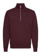 Perkins-Neck Sweater With Zip Tops Sweatshirts & Hoodies Sweatshirts B...