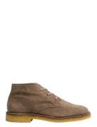 Slhricco Suede Chukka Boot Snørestøvler Beige Selected Homme