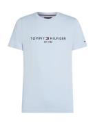 Tommy Logo Tee Tops T-Kortærmet Skjorte Blue Tommy Hilfiger