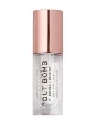 Revolution Pout Bomb Plumping Gloss Glaze Lipgloss Makeup Nude Revolut...