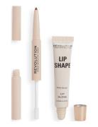 Revolution Lip Shape Kit Pink Nude Lip Liner Makeup Pink Revolution Be...