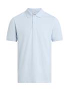 Thermo Tech Pique Slim Polo Tops Polos Short-sleeved Blue Calvin Klein