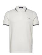 Twin Tipped Fp Shirt Tops Polos Short-sleeved White Fred Perry