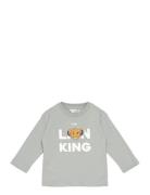 The Lion King T-Shirt Tops T-shirts Long-sleeved T-Skjorte Blue Mango