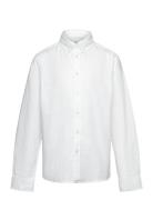 100% Cotton Shirt Tops Shirts Long-sleeved Shirts White Mango