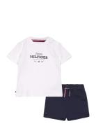 Monotype Tee And Short Set Sets Sets With Short-sleeved T-shirt Navy T...