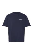 Anf Mens Graphics Tops T-Kortærmet Skjorte Navy Abercrombie & Fitch