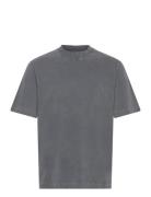 Anf Mens Knits Tops T-Kortærmet Skjorte Grey Abercrombie & Fitch