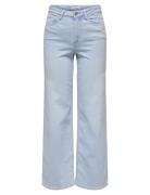 Onlmadison Blush Hw Wide Dnm Cro495 Noos Bottoms Jeans Wide Blue ONLY