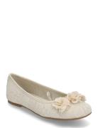 Ballet Flats With Flower Decoration Ballerinasko Ballerinaer Beige Man...