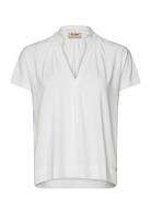 Mmshira Tee Tops Blouses Short-sleeved White MOS MOSH