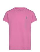 Cotton Jersey Tee Tops T-Kortærmet Skjorte Pink Ralph Lauren Kids