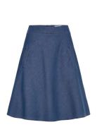 Soft Denim Stelly Skirt Skirts Knee-length & Midi Skirts Blue Mads Nør...