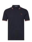 Twin Tipped Fp Shirt Tops Polos Short-sleeved Navy Fred Perry