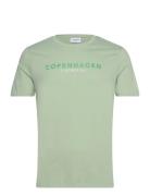 Tee With Hd Lindbergh Flag Tops T-Kortærmet Skjorte Green Lindbergh