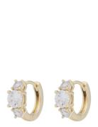 Jen St Ring Ear G/Clear Accessories Jewellery Earrings Hoops Gold SNÖ ...