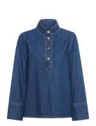 Hilmamw 171 Boxy Blouse Tops Shirts Denim Shirts Blue My Essential War...