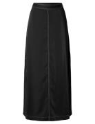 Slfadeli Hw Ankle Skirt B Skirts Maxi Skirts Black Selected Femme