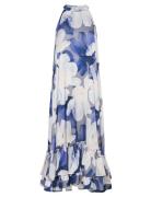 Yasflorina Sl Halterneck Long Dress S Wg Maxikjole Festkjole Blue YAS