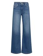 Mmdara Shane Jeans Bottoms Trousers Wide Leg Blue MOS MOSH