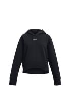 Ua Rival Fleece Hoodie Tops Sweatshirts & Hoodies Hoodies Black Under ...