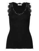 Rwbeatha Sl V-Neck Lace Top Tops T-shirts & Tops Sleeveless Black Rose...