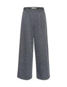 Belmagz Hw Pants Bottoms Trousers Wide Leg Grey Gestuz