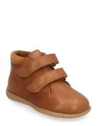 Shoes - Flat - With Velcro High-top Sneakers Brown ANGULUS