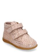 Shoes - Flat - With Velcro High-top Sneakers Pink ANGULUS