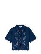 Breche Shirt Tops Shirts Short-sleeved Navy Maison Labiche Paris