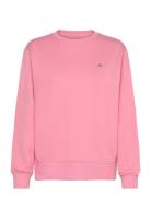 Shield C-Neck Sweat Tops Sweatshirts & Hoodies Sweatshirts Pink GANT