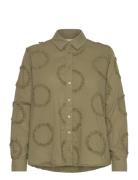 Maimma Tops Shirts Long-sleeved Khaki Green Masai
