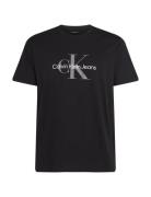 Ss Hero Monologo Tee 30S Tops T-Kortærmet Skjorte Black Calvin Klein J...