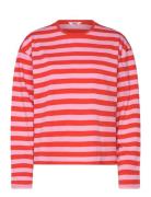 Boxy Sleeve T-Shirt Tops T-shirts & Tops Long-sleeved Red Monki