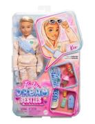 Dream Besties Ken Fashion Doll With 9 Summer & Skateboard Themed Acces...
