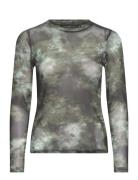 Cmcora-Tee Tops T-shirts & Tops Long-sleeved Khaki Green Copenhagen Mu...