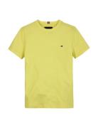 Essential Cotton Reg Fit Tee Ss Tops T-Kortærmet Skjorte Yellow Tommy ...