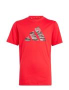 J Tr-Es Cam Te Tops T-Kortærmet Skjorte Red Adidas Sportswear